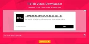 Situs download video tiktok tanpa watermark